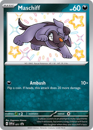 Maschiff 71, Scarlet & Violet Black Star Promos