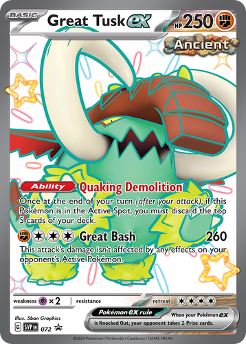 Great Tusk ex 72, Scarlet & Violet Black Star Promos