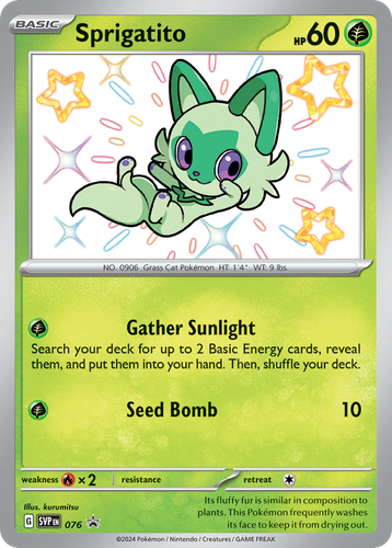 Sprigatito 76, Scarlet & Violet Black Star Promos