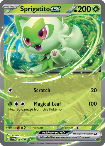 Sprigatito ex 87, Scarlet & Violet Black Star Promos