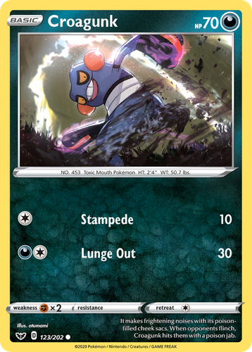 Croagunk 123, Sword & Shield
