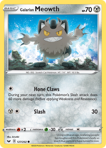 Galarian Meowth 127, Sword & Shield