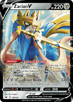 Zacian V 138, Sword & Shield