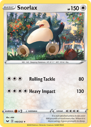 Snorlax 140, Sword & Shield
