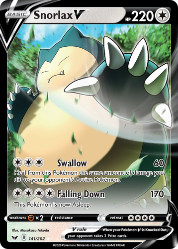 Snorlax V card art