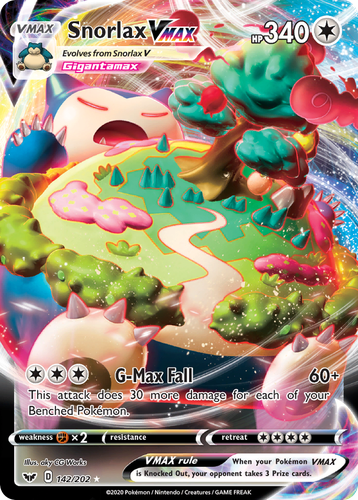 Snorlax VMAX 142, Sword & Shield