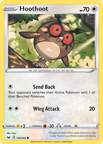 Hoothoot 143, Sword & Shield