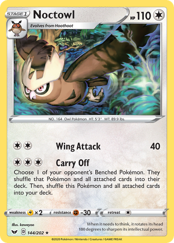 Noctowl 144, Sword & Shield