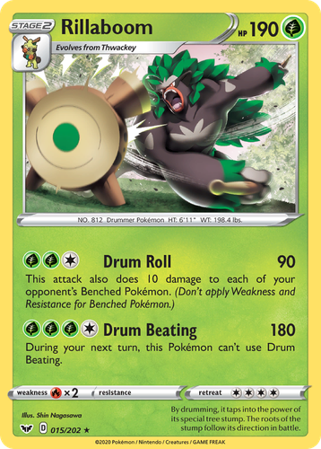 Rillaboom Pokémon TCG card art