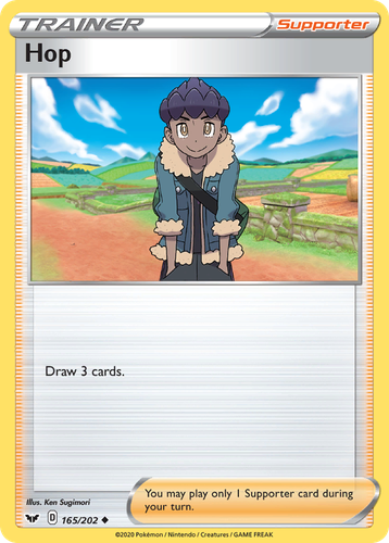 Hop #165 from Sword & Shield - Uncommon - Illustrated by Ken Sugimori