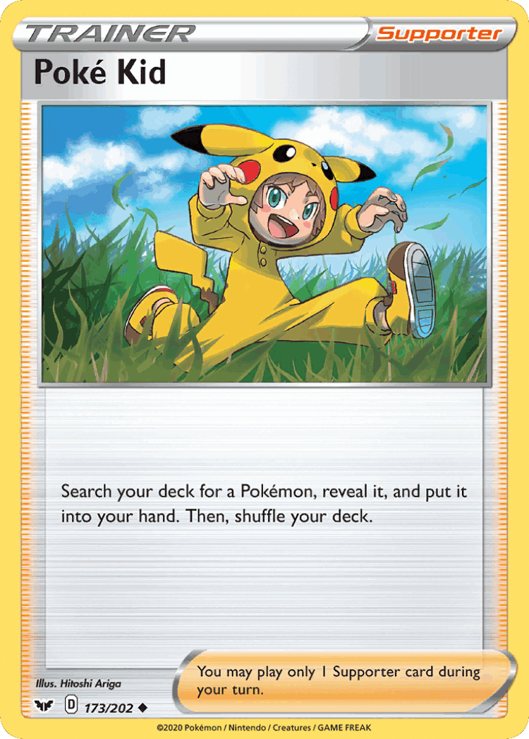 Poké Kid #173 from Sword & Shield - Uncommon - Illustrated by Hitoshi Ariga