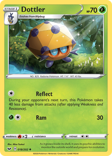 Dottler Pokémon TCG card art