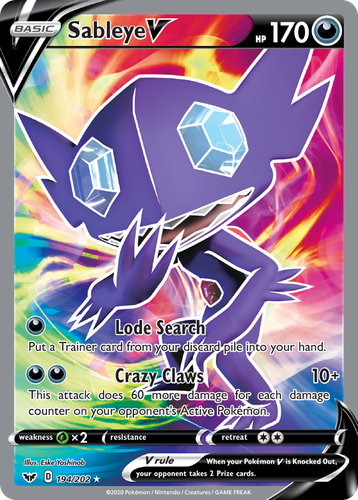 Sableye V 194, Sword & Shield