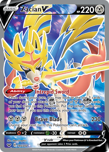 Zacian V 195, Sword & Shield