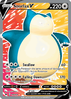 Snorlax V 197, Sword & Shield