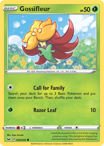 Gossifleur Pokémon TCG card art