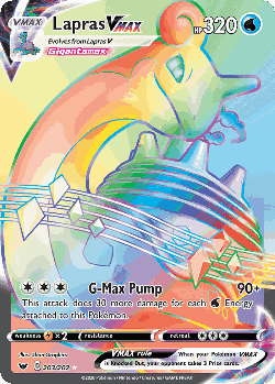 Lapras VMAX 203, Sword & Shield
