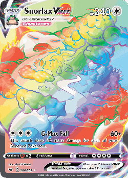Snorlax VMAX 206, Sword & Shield