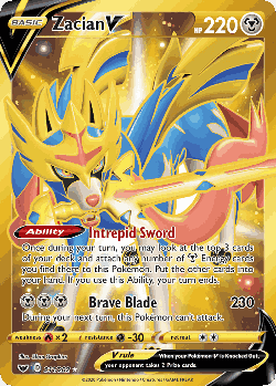Zacian V 211, Sword & Shield
