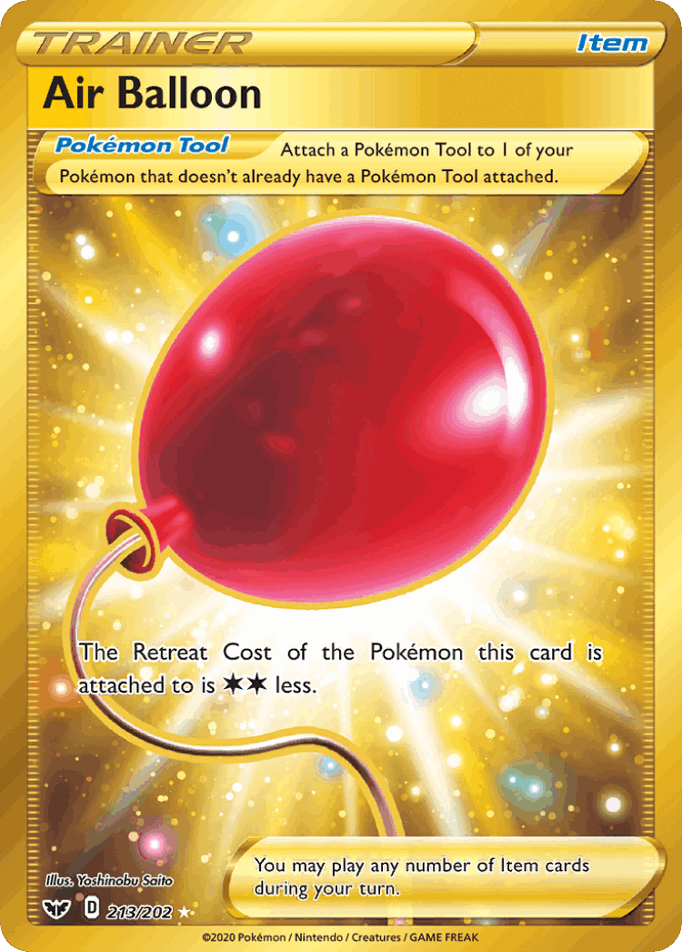 Air Balloon #213 from Sword & Shield - Rare Secret - Illustrated by Yoshinobu Saito