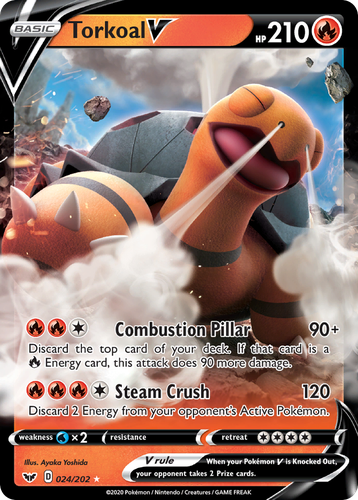 Torkoal V Pokémon TCG card art