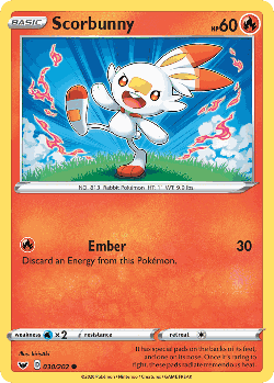 Scorbunny 30, Sword & Shield