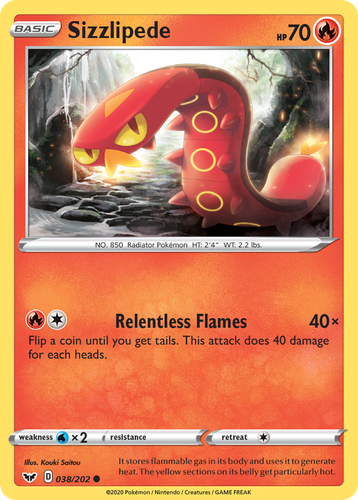 Sizzlipede 38, Sword & Shield