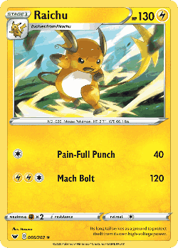 Raichu 66, Sword & Shield