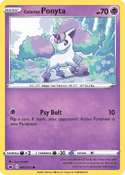 Galarian Ponyta 81, Sword & Shield