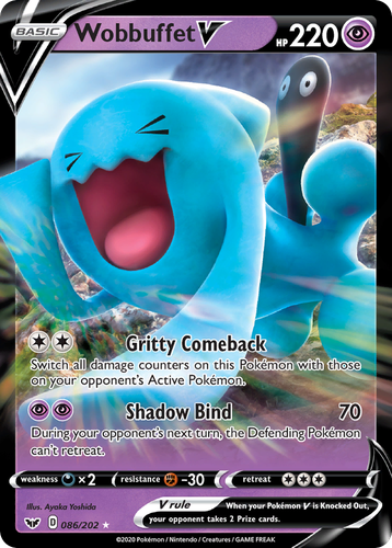 Wobbuffet V 86, Sword & Shield