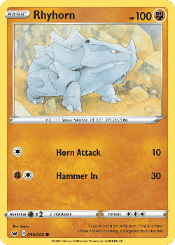 Rhyhorn 96, Sword & Shield