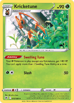 Kricketune Pokémon TCG card art