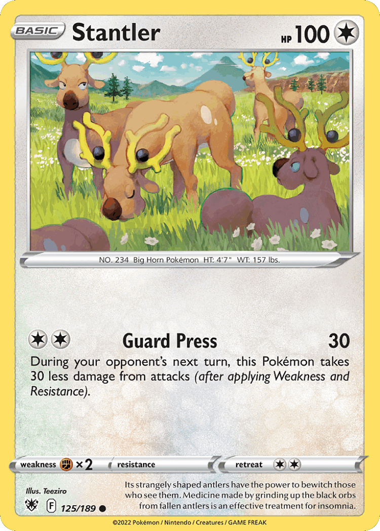 Stantler #125 from Astral Radiance - Common - Illustrated by Teeziro