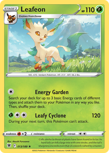 Leafeon Pokémon TCG card art