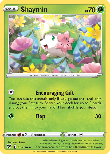 Shaymin Pokémon TCG card art