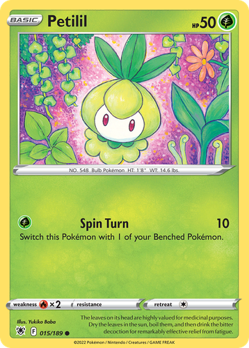 Petilil Pokémon TCG card art