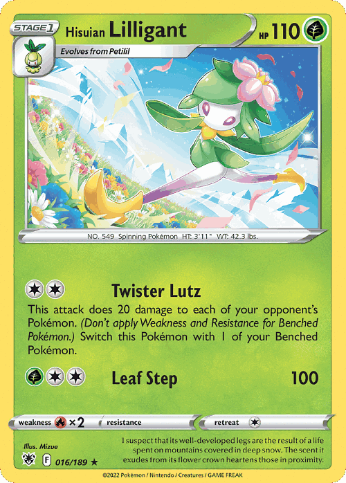 Hisuian Lilligant Pokémon TCG card art
