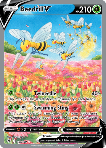 Beedrill V #161 from Astral Radiance - Rare Ultra - Illustrated by Narumi Sato