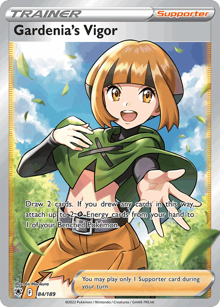 Gardenia's Vigor #184 from Astral Radiance - Rare Ultra - Illustrated by En Morikura