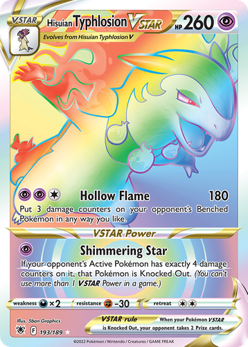 Hisuian Typhlosion VSTAR 193, Astral Radiance