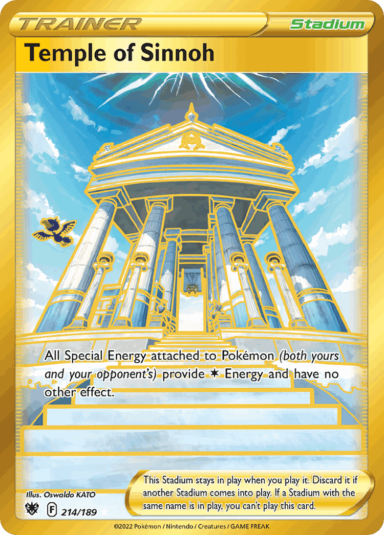Temple of Sinnoh #214 from Astral Radiance - Rare Secret - Illustrated by Oswaldo KATO