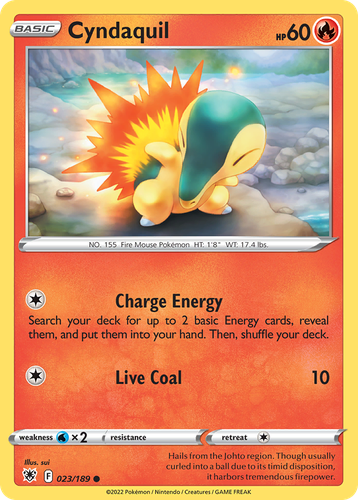 Cyndaquil Pokémon TCG card art