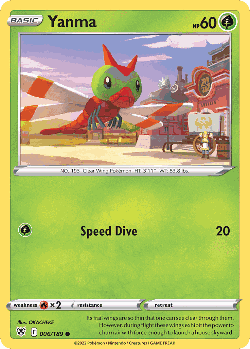 Yanma Pokémon TCG card art