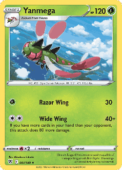 Yanmega Pokémon TCG card art