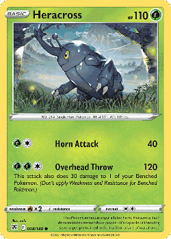 Heracross Pokémon TCG card art