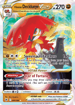 Hisuian Decidueye VSTAR 84, Astral Radiance