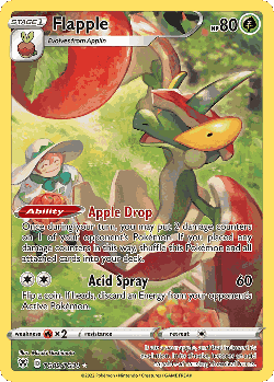 Flapple Pokémon TCG card art