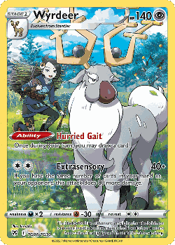 Wyrdeer Pokémon TCG card art