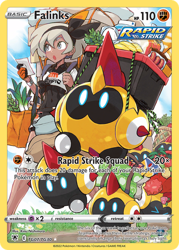 Falinks #7 from Astral Radiance Trainer Gallery - Trainer Gallery Rare Holo - Illustrated by Kinu Nishimura