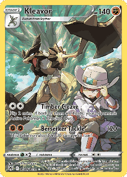 Kleavor Pokémon TCG card art